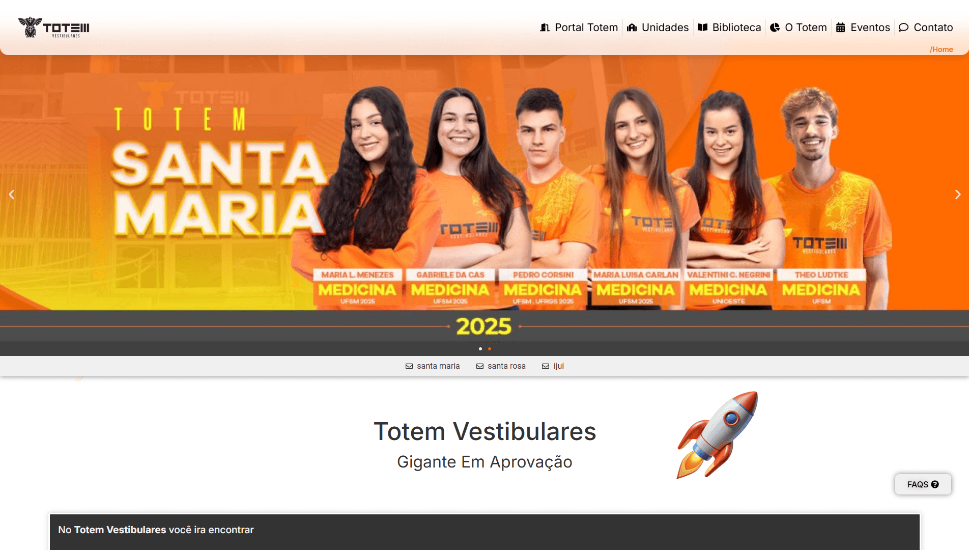 Case de Sucesso: Totem Vestibulares - Portal Educacional Completo